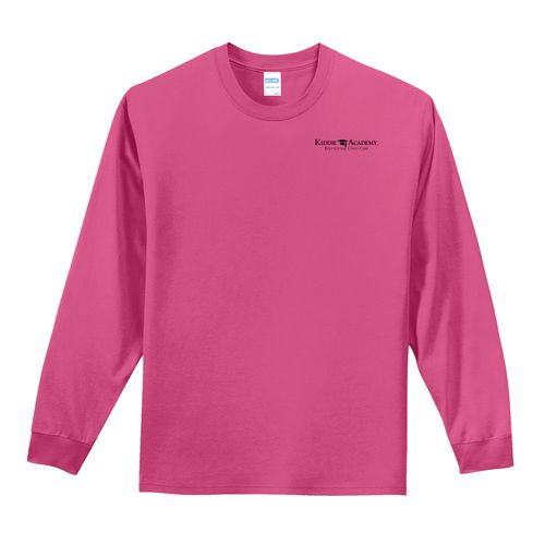 Essential Tee Adult Long Sleeve w/ Left Chest KA Logo - Black Imprint (KA-PC61LS-LC-B) image thumbnail
