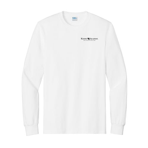Essential Tee Adult Long Sleeve w/ Left Chest KA Logo - Black Imprint (KA-PC61LS-LC-B) image thumbnail