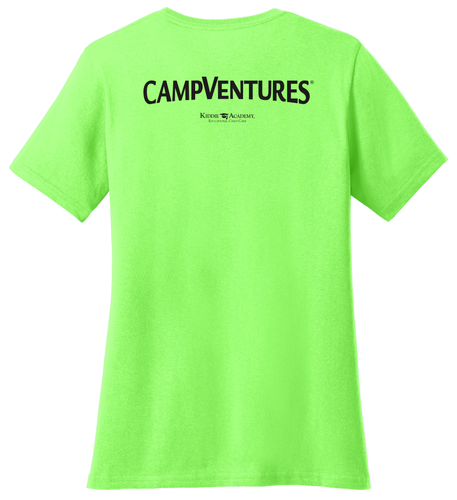 CampVentures Women's V-Neck Staff T-Shirt - Black Imprint (KA-LPC54V-CVSTF-B) image thumbnail