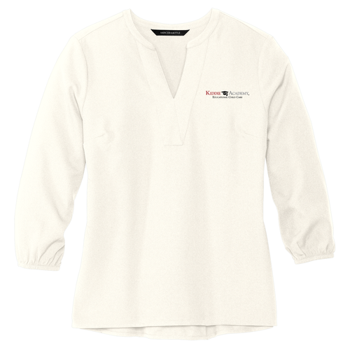 MERCER+METTLE Women's Stretch Crepe 3/4-Sleeve Blouse (KA-MM2011) image thumbnail