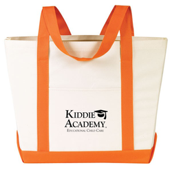 Image of Two-Tone Boat Bag w/ Shoulder Handles (KA-SB-71)