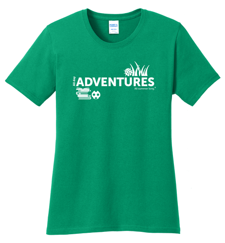 CampVentures Women's T-Shirt - White Imprint (KA-LPC54-CV-W) image thumbnail