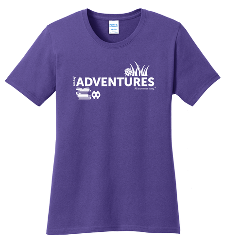 CampVentures Women's T-Shirt - White Imprint (KA-LPC54-CV-W) image thumbnail