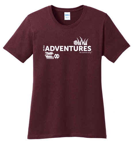 CampVentures Women's T-Shirt - White Imprint (KA-LPC54-CV-W) image thumbnail