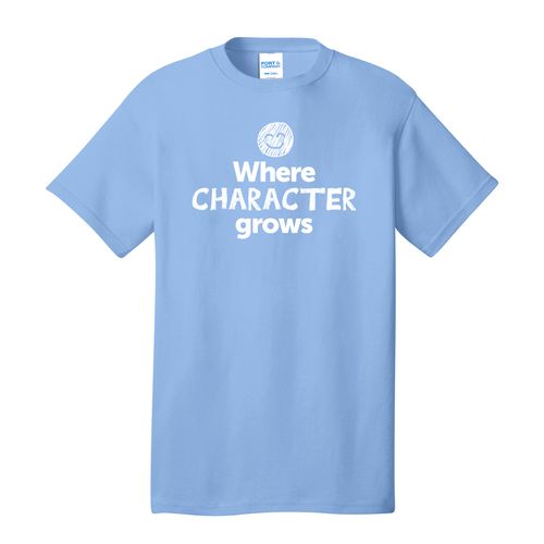 Where CHARACTER Grows EMOJI Adult T-Shirt - White Imprint (KA-PC54-CHARF-W) image thumbnail
