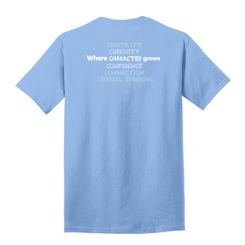 Where CHARACTER Grows HALFTONE Adult T-Shirt - White Imprint (KA-PC54-CHARB-W) image thumbnail