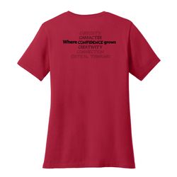 Image of Where CONFIDENCE Grows HALFTONE Women's T-Shirt - Black Imprint (KA-LPC54-CONFB-B)