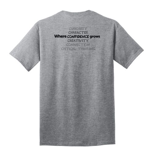 Where CONFIDENCE Grows HALFTONE Adult T-Shirt - Black Imprint (KA-PC54-CONFB-B) image thumbnail
