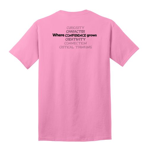 Where CONFIDENCE Grows HALFTONE Adult T-Shirt - Black Imprint (KA-PC54-CONFB-B) image thumbnail