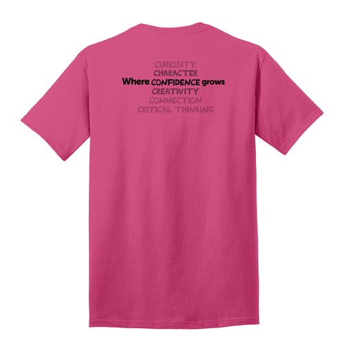 Where CONFIDENCE Grows HALFTONE Adult T-Shirt - Black Imprint (KA-PC54-CONFB-B) image thumbnail