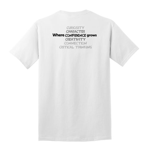 Where CONFIDENCE Grows HALFTONE Adult T-Shirt - Black Imprint (KA-PC54-CONFB-B) image thumbnail