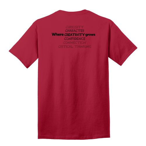 Where CREATIVITY Grows HALFTONE Adult T-Shirt - Black Imprint (KA-PC54-CREATB-B) image thumbnail