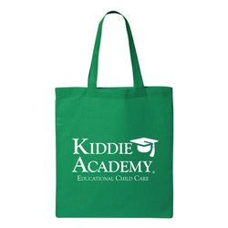 Image of Q-Tees Economical Tote - White Imprint (KA-QTBW)