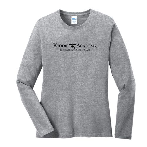 Where CONNECTION Grows HALFTONE Women's Long Sleeve T-Shirt - Black Imprint (KA-LPC54LS-CONNB-B) image thumbnail