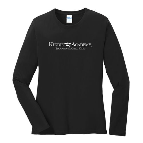 Where CONNECTION Grows HALFTONE Women's Long Sleeve T-Shirt - White Imprint (KA-LPC54LS-CONNB-W) image thumbnail