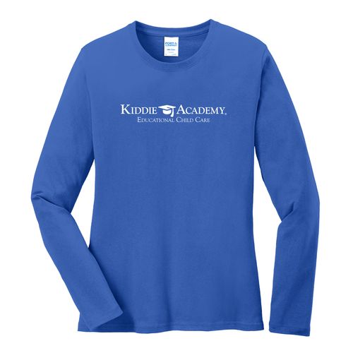 Where CONNECTION Grows HALFTONE Women's Long Sleeve T-Shirt - White Imprint (KA-LPC54LS-CONNB-W) image thumbnail