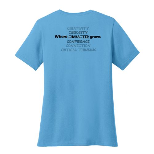Where CHARACTER Grows HALFTONE Women's T-Shirt - Black Imprint (KA-LPC54-CHARB-B) image thumbnail