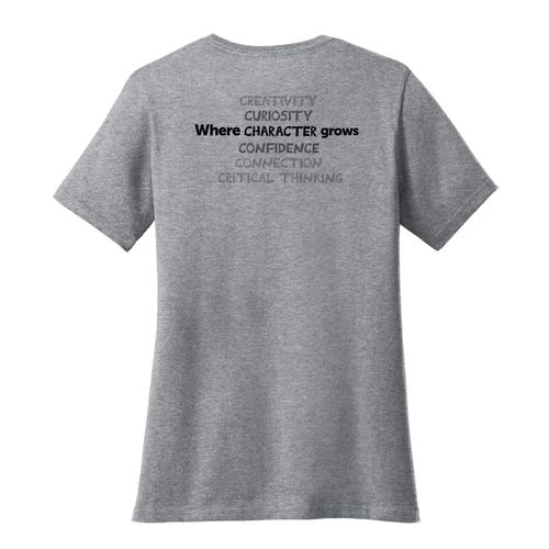 Where CHARACTER Grows HALFTONE Women's T-Shirt - Black Imprint (KA-LPC54-CHARB-B) image thumbnail