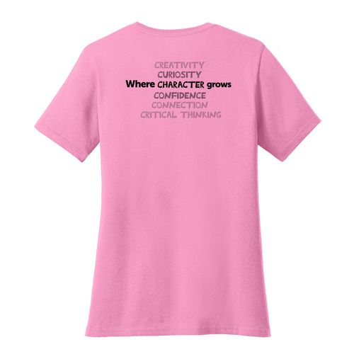 Where CHARACTER Grows HALFTONE Women's T-Shirt - Black Imprint (KA-LPC54-CHARB-B) image thumbnail