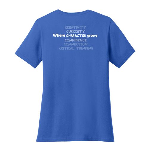 Where CHARACTER Grows HALFTONE Women's T-Shirt - White Imprint (KA-LPC54-CHARB-W) image thumbnail