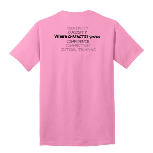Where CHARACTER Grows HALFTONE Adult T-Shirt - Black Imprint (KA-PC54-CHARB-B) image thumbnail