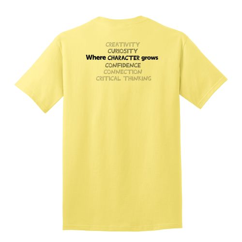 Where CHARACTER Grows HALFTONE Adult T-Shirt - Black Imprint (KA-PC54-CHARB-B) image thumbnail