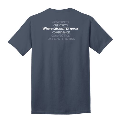 Where CHARACTER Grows HALFTONE Adult T-Shirt - White Imprint (KA-PC54-CHARB-W) image thumbnail