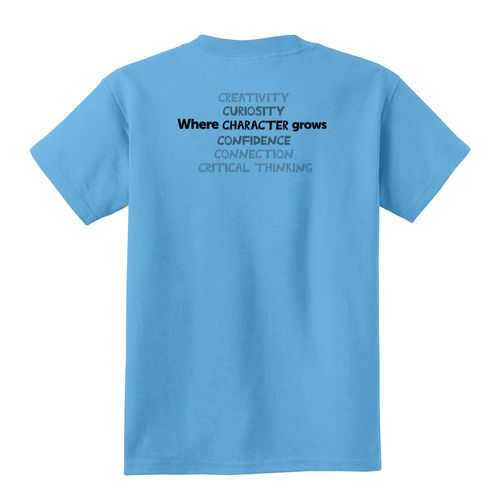 Where CHARACTER Grows HALFTONE Youth T-Shirt - Black Imprint (KA-PC54Y-CHARB-B) image thumbnail