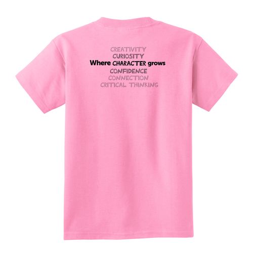 Where CHARACTER Grows HALFTONE Youth T-Shirt - Black Imprint (KA-PC54Y-CHARB-B) image thumbnail