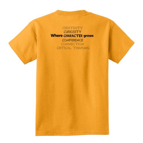Where CHARACTER Grows HALFTONE Youth T-Shirt - Black Imprint (KA-PC54Y-CHARB-B) image thumbnail