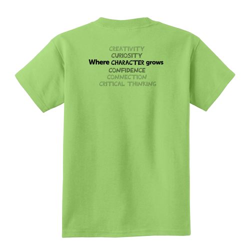 Where CHARACTER Grows HALFTONE Youth T-Shirt - Black Imprint (KA-PC54Y-CHARB-B) image thumbnail