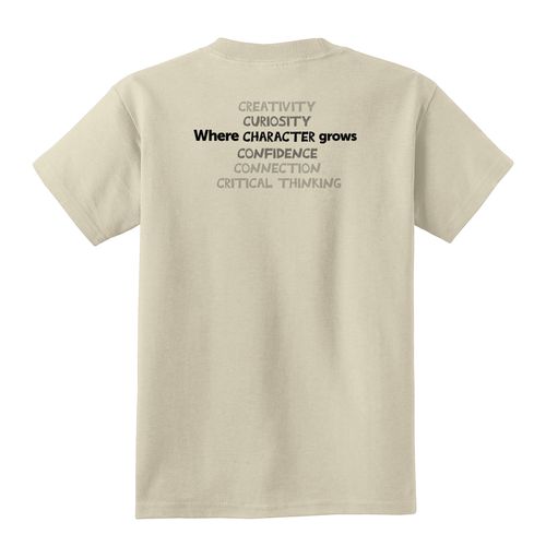 Where CHARACTER Grows HALFTONE Youth T-Shirt - Black Imprint (KA-PC54Y-CHARB-B) image thumbnail