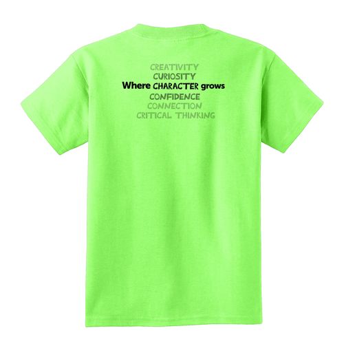 Where CHARACTER Grows HALFTONE Youth T-Shirt - Black Imprint (KA-PC54Y-CHARB-B) image thumbnail