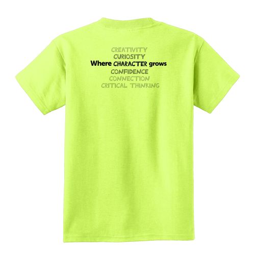 Where CHARACTER Grows HALFTONE Youth T-Shirt - Black Imprint (KA-PC54Y-CHARB-B) image thumbnail
