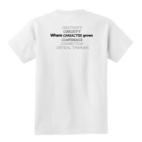 Where CHARACTER Grows HALFTONE Youth T-Shirt - Black Imprint (KA-PC54Y-CHARB-B) image thumbnail