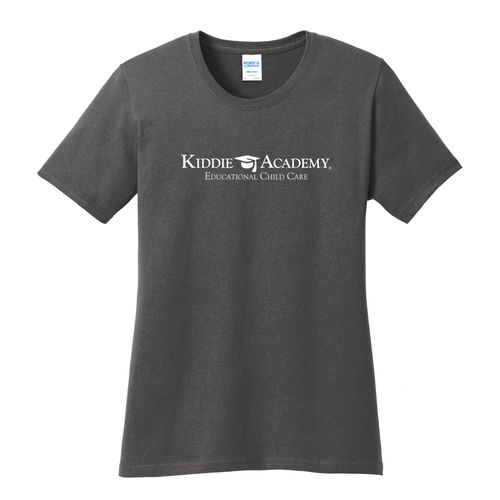 Where CONFIDENCE Grows HALFTONE Women's T-Shirt - White Imprint (KA-LPC54-CONFB-W) image thumbnail