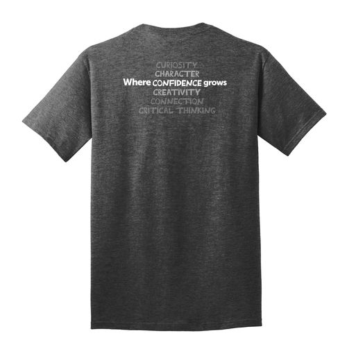 Where CONFIDENCE Grows HALFTONE Adult T-Shirt - White Imprint (KA-PC54-CONFB-W) image thumbnail