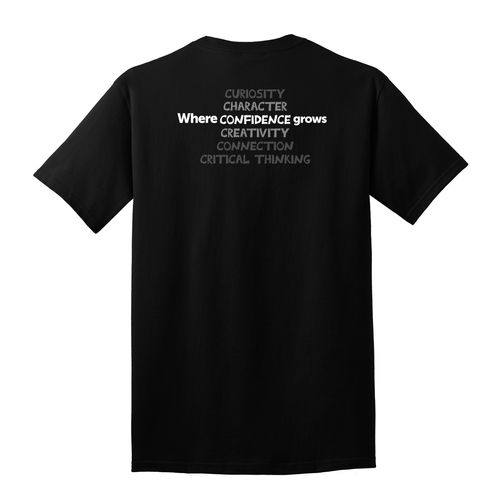 Where CONFIDENCE Grows HALFTONE Adult T-Shirt - White Imprint (KA-PC54-CONFB-W) image thumbnail