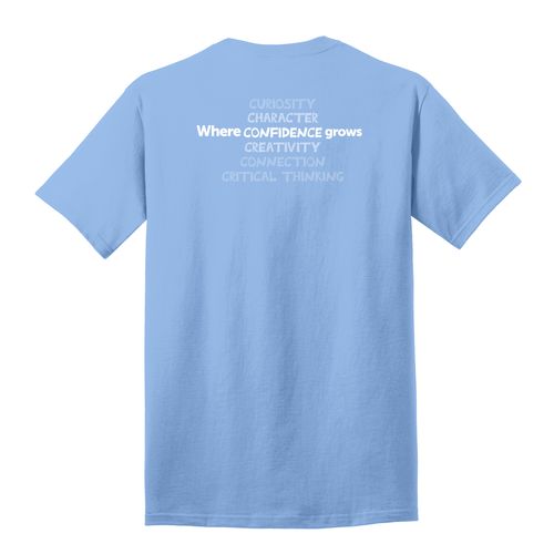 Where CONFIDENCE Grows HALFTONE Adult T-Shirt - White Imprint (KA-PC54-CONFB-W) image thumbnail