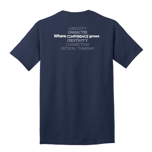 Where CONFIDENCE Grows HALFTONE Adult T-Shirt - White Imprint (KA-PC54-CONFB-W) image thumbnail