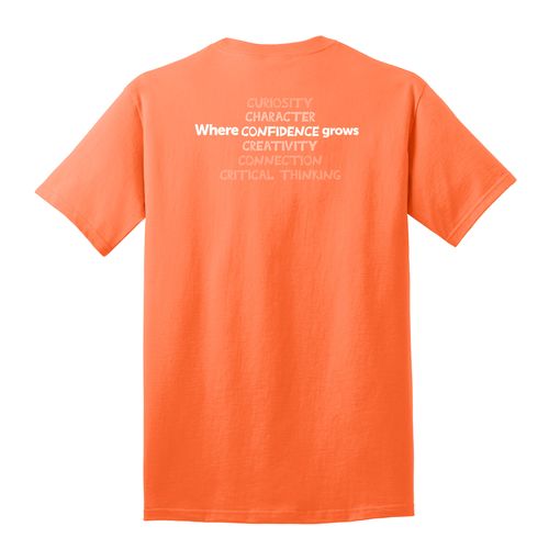 Where CONFIDENCE Grows HALFTONE Adult T-Shirt - White Imprint (KA-PC54-CONFB-W) image thumbnail