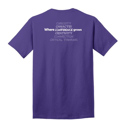 Where CONFIDENCE Grows HALFTONE Adult T-Shirt - White Imprint (KA-PC54-CONFB-W) image thumbnail