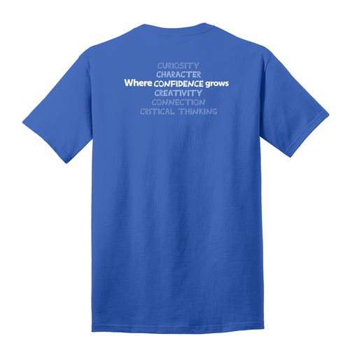 Where CONFIDENCE Grows HALFTONE Adult T-Shirt - White Imprint (KA-PC54-CONFB-W) image thumbnail