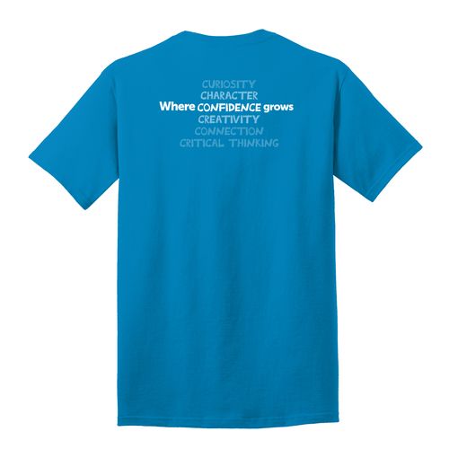 Where CONFIDENCE Grows HALFTONE Adult T-Shirt - White Imprint (KA-PC54-CONFB-W) image thumbnail