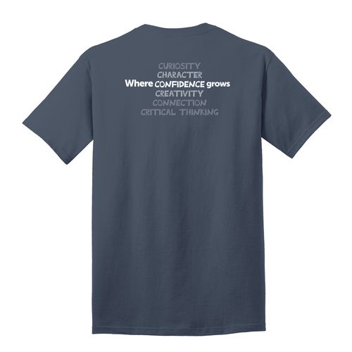 Where CONFIDENCE Grows HALFTONE Adult T-Shirt - White Imprint (KA-PC54-CONFB-W) image thumbnail