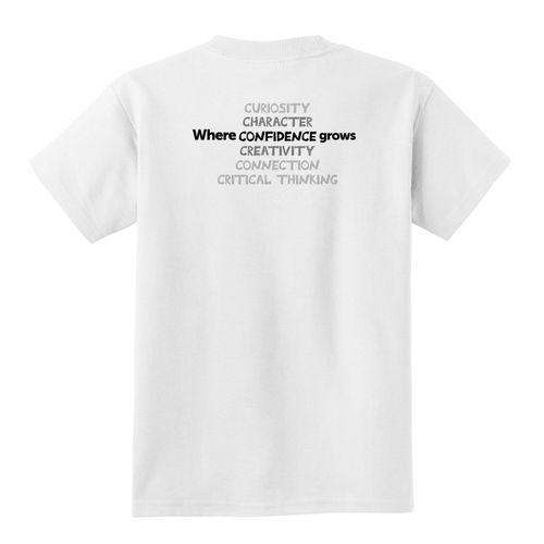 Where CONFIDENCE Grows HALFTONE Youth T-Shirt - Black Imprint (KA-PC54Y-CONFB-B) image thumbnail
