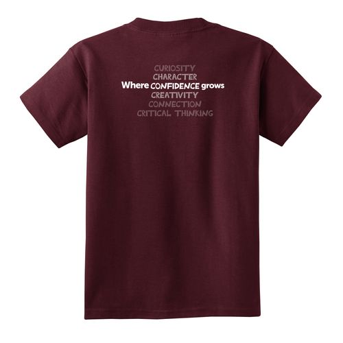 Where CONFIDENCE Grows HALFTONE Youth T-Shirt - White Imprint (KA-PC54Y-CONFB-W) image thumbnail