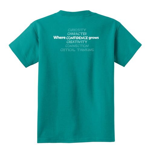 Where CONFIDENCE Grows HALFTONE Youth T-Shirt - White Imprint (KA-PC54Y-CONFB-W) image thumbnail