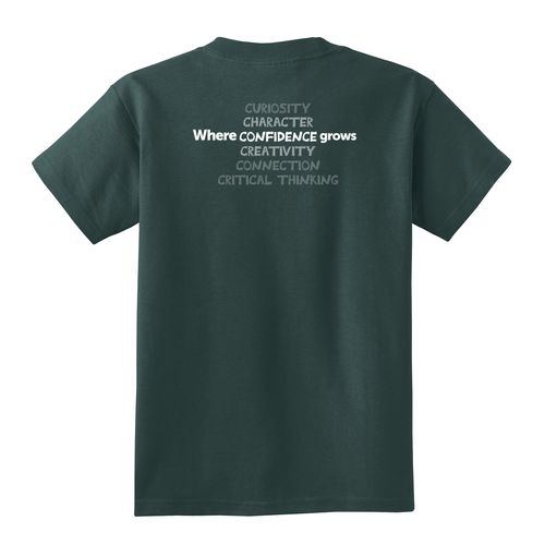 Where CONFIDENCE Grows HALFTONE Youth T-Shirt - White Imprint (KA-PC54Y-CONFB-W) image thumbnail