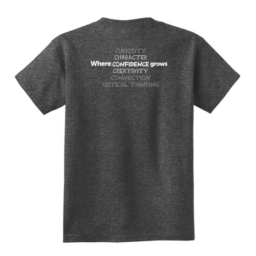 Where CONFIDENCE Grows HALFTONE Youth T-Shirt - White Imprint (KA-PC54Y-CONFB-W) image thumbnail